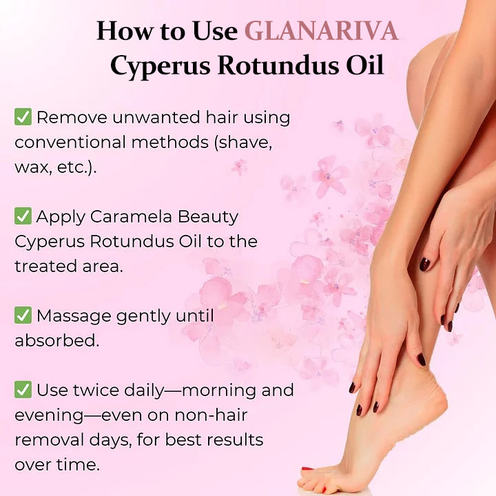 🌿GLANARIVA® Cyperus Rotundus Hair Inhibitor Oil