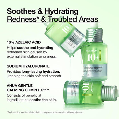 🔬GLANARIVA® 10% Azelaic Acid Redness Soothing Serum