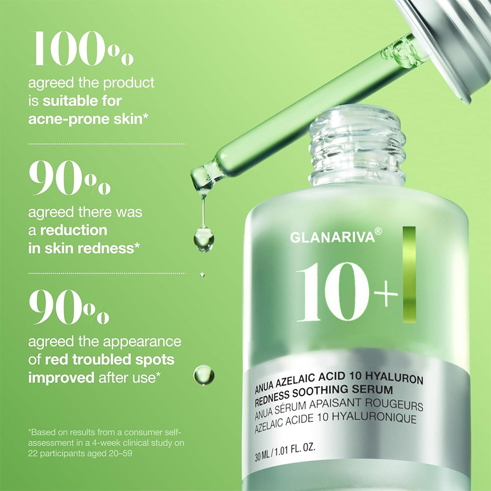 🔬GLANARIVA® 10% Azelaic Acid Redness Soothing Serum