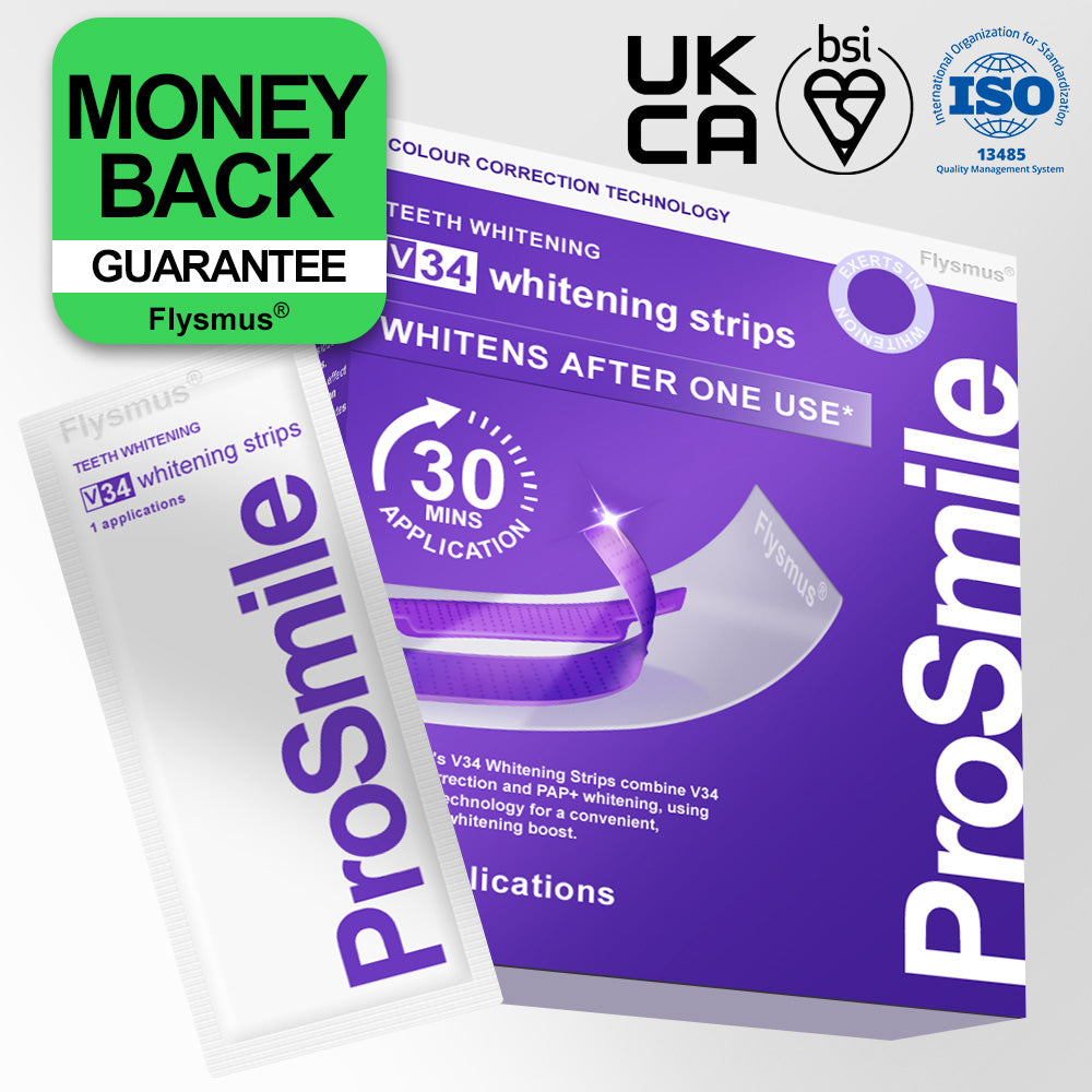 🦷𝐅𝐥𝐲𝐬𝐦𝐮𝐬® 𝐕𝟑𝟒 𝐖𝐇𝐈𝐓𝐄𝐍𝐈𝐍𝐆 𝐒𝐓𝐑𝐈𝐏𝐒 — Clinically proven to gently remove stains, whiten teeth, and restore natural brightness in just 30 minutes — safe for sensitive teeth and gums.