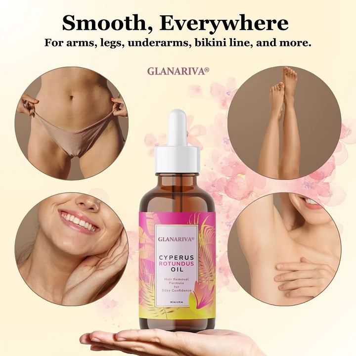 🌿GLANARIVA® Cyperus Rotundus Hair Inhibitor Oil