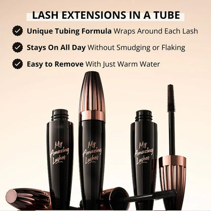 👁️4D Silk Fiber Lengthening Mascara | Instant Volume & Zero Clumps