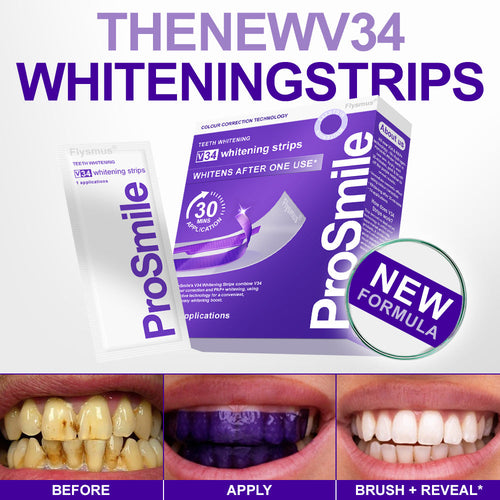 🦷𝐅𝐥𝐲𝐬𝐦𝐮𝐬® 𝐕𝟑𝟒 𝐖𝐇𝐈𝐓𝐄𝐍𝐈𝐍𝐆 𝐒𝐓𝐑𝐈𝐏𝐒 — Clinically proven to gently remove stains, whiten teeth, and restore natural brightness in just 30 minutes — safe for sensitive teeth and gums.