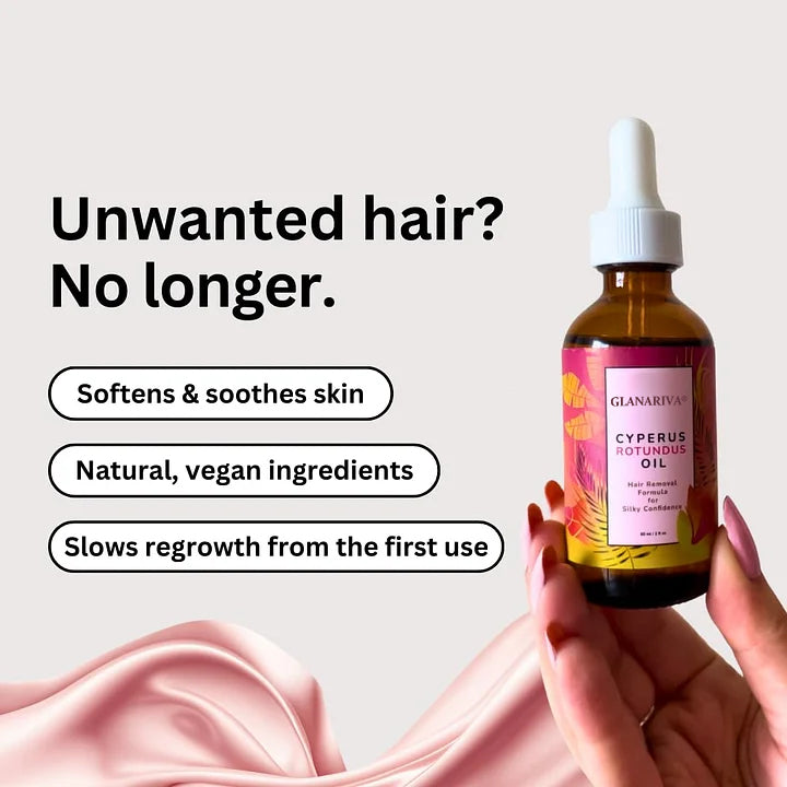 🌿GLANARIVA® Cyperus Rotundus Hair Inhibitor Oil