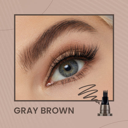 4-Tip Microblade Pen for Brows & Beards – Waterproof, Smudge-Proof & Natural Look