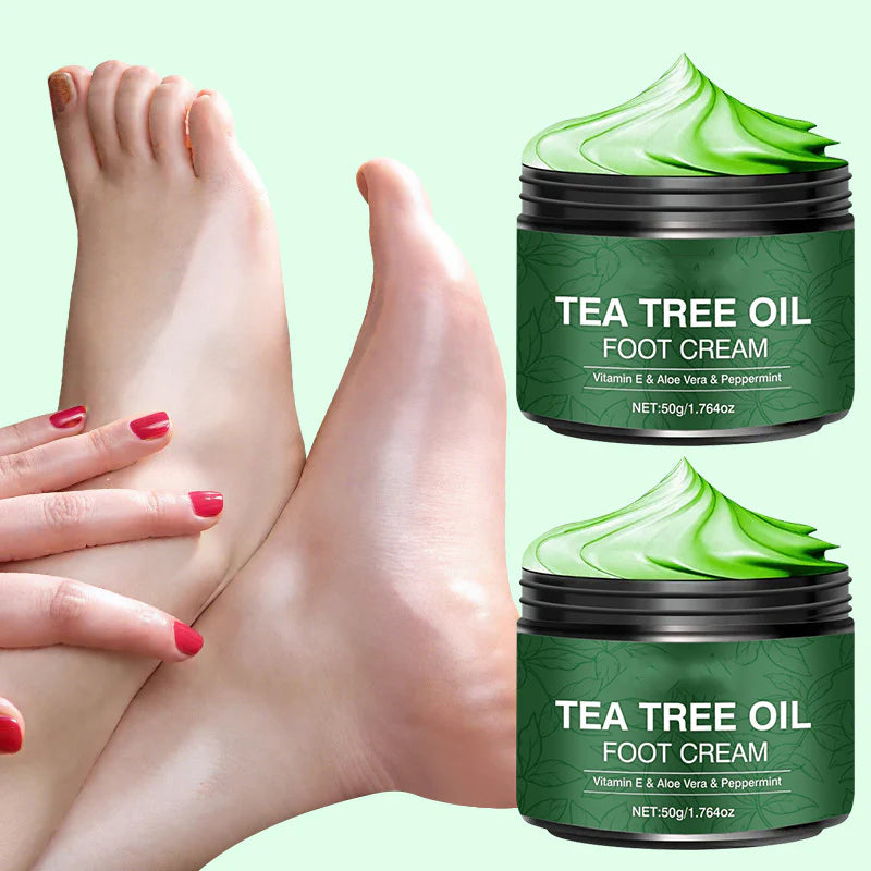 🧼Intensive Cracked Heel Repair Foot Cream with Tea Tree Oil