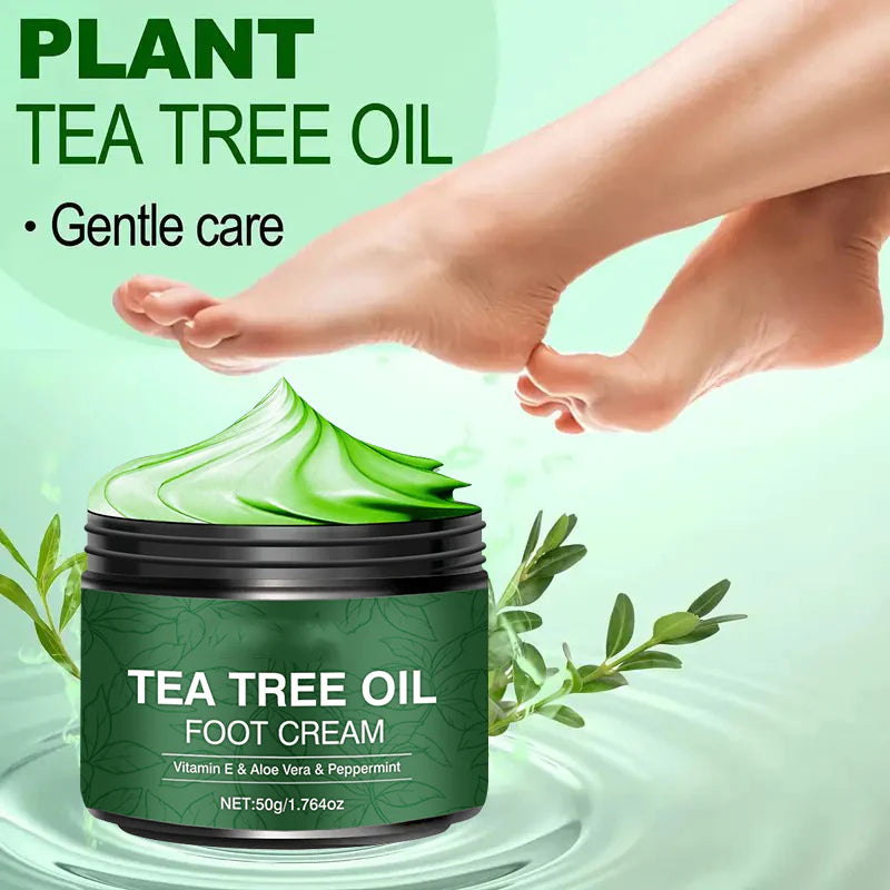 🧼Intensive Cracked Heel Repair Foot Cream with Tea Tree Oil